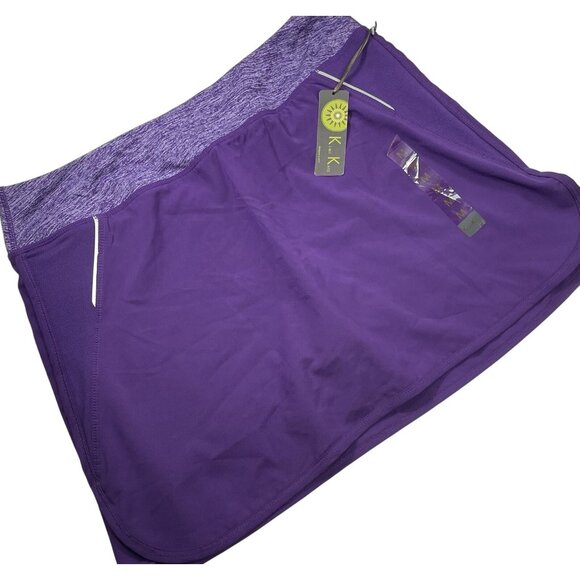 Athletic Skort Lot Womens M Tennis Running Pickleball Gym Walking Skirt w Shorts - Picture 5 of 15